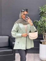 مانتو لینن سرشانه ژیله کد 4453 - تصویر 19