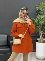 مانتو دکمه چوبی جیب نما کد 4482 - تصویر 27