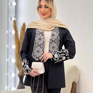 مانتو یقه آرشال پولک دوزی کد 4479