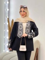 مانتو یقه آرشال پولک دوزی کد 4479 - تصویر 6