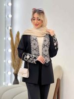 مانتو یقه آرشال پولک دوزی کد 4479 - تصویر 5