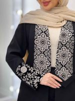 مانتو یقه آرشال پولک دوزی کد 4479 - تصویر 3
