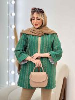 مانتو دوخت دار مغزی دوزی کد 4487 - تصویر 14