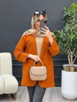 مانتو لینن کتی تک دکمه کد 4449 - تصویر 21