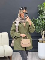 مانتو کتان جیب کج کد 4445 - تصویر 9