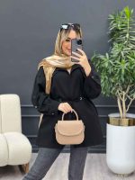 مانتو کتان جیب کج کد 4445 - تصویر 20