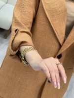 ست مانتو و شلوار یقه انگلیسی جیب نما کد 4455 - تصویر 14