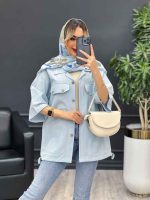 مانتو لینن پایین گت سر جیب دکمه کد 4469 - تصویر 19