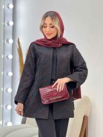 مانتو ژاکارد جلو باز کد 4500 - تصویر 7