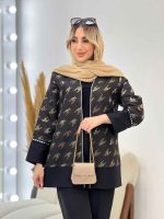 مانتو آستین آینه دوزی کد 4363 - تصویر 2