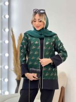 مانتو آستین آینه دوزی کد 4363 - تصویر 17