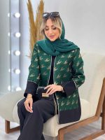 مانتو آستین آینه دوزی کد 4363 - تصویر 4
