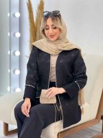 مانتو آستین آینه دوزی کد 4363 - تصویر 6