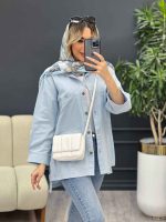 مانتو لنین بغل سه دکمه کد 4344 - تصویر 23