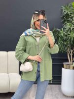 مانتو لنین بغل سه دکمه کد 4344 - تصویر 7