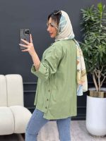 مانتو لنین بغل سه دکمه کد 4344 - تصویر 22