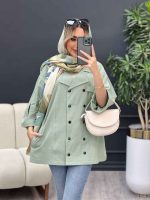 مانتو لینن ده دکمه کد 4454 - تصویر 4