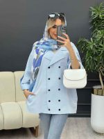 مانتو لینن ده دکمه کد 4454 - تصویر 10