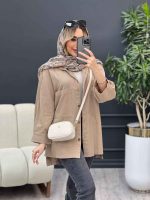 مانتو لنین بغل سه دکمه کد 4344 - تصویر 16