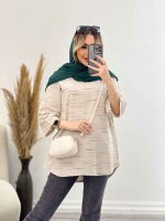 مانتو لینن نچرال یقه دار کد 4508 - تصویر 19