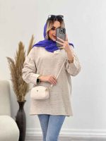 مانتو لینن نچرال یقه منگوله دار کد 4507 - تصویر 20