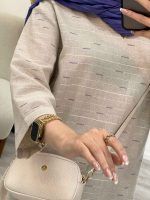 مانتو لینن نچرال یقه دار کد 4508 - تصویر 17