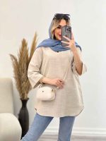 مانتو لینن نچرال یقه دار کد 4508 - تصویر 22