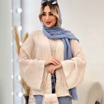 مانتو دوخت دار بغل چاک کد 4488