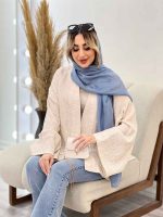 مانتو دوخت دار بغل چاک کد 4488 - تصویر 5