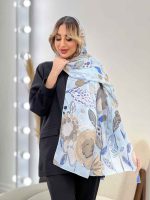 شال طرح گل آفتاب گردان کد 4458 - تصویر 8