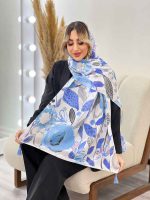 شال طرح گل آفتاب گردان کد 4458 - تصویر 17