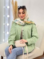 مانتو کتان دو جیب پشت پیله کد 4465 - تصویر 15