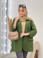 مانتو مازراتی یقه آرشال کد 4387 - تصویر 15