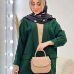 مانتو مازراتی یقه آرشال کد 4387