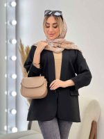 مانتو مازراتی یقه آرشال کد 4387 - تصویر 3