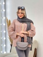 مانتو دوخت دار مغزی دوزی کد 4514 - تصویر 4