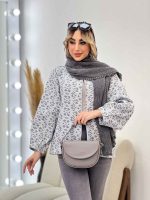 مانتو دوخت دار مغزی دوزی کد 4514 - تصویر 2