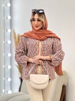 مانتو دوخت دار مغزی دوزی کد 4514 - تصویر 8