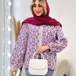 مانتو دوخت دار مغزی دوزی کد 4514