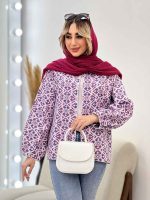 مانتو دوخت دار مغزی دوزی کد 4514