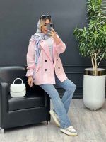 مانتو لینن آستین گت کد 4483 - تصویر 9