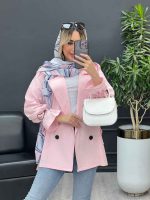 مانتو لینن آستین گت کد 4483