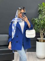 مانتو لینن آستین گت کد 4483 - تصویر 10
