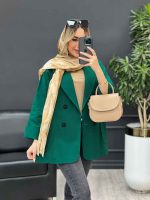 مانتو لینن چهاردکمه آستین پاکتی کد 4484 - تصویر 14