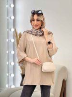 مانتو کراش یقه چاک کد 4506 - تصویر 2