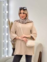 مانتو کراش یقه چاک کد 4506 - تصویر 10