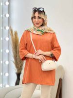 مانتو کراش یقه چاک کد 4506 - تصویر 13