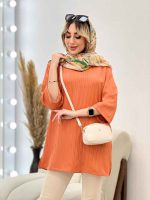 مانتو کراش یقه چاک کد 4506