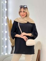 مانتو کراش یقه چاک کد 4506 - تصویر 4