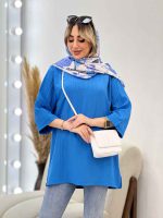 مانتو کراش یقه چاک کد 4506 - تصویر 24